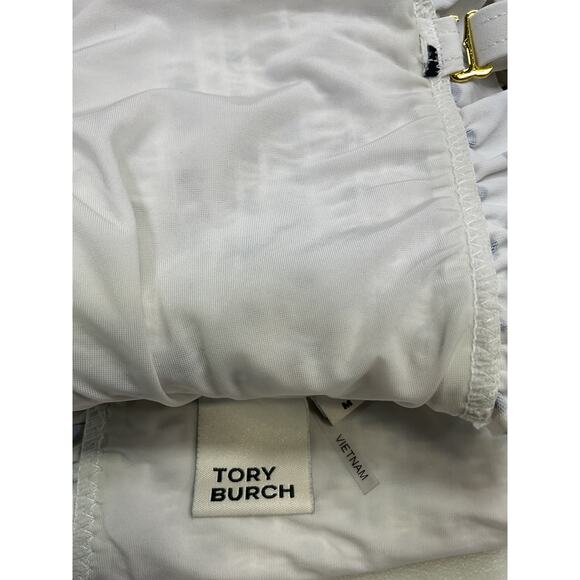 Tory Burch Black Polka Dot 'Costa' Top Size M - Picture 4 of 5